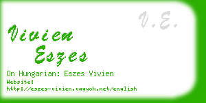vivien eszes business card